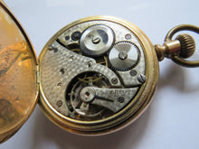 Load image into Gallery viewer, Antique 10k Gold Filled Pocket Watch S.W.C. Co
