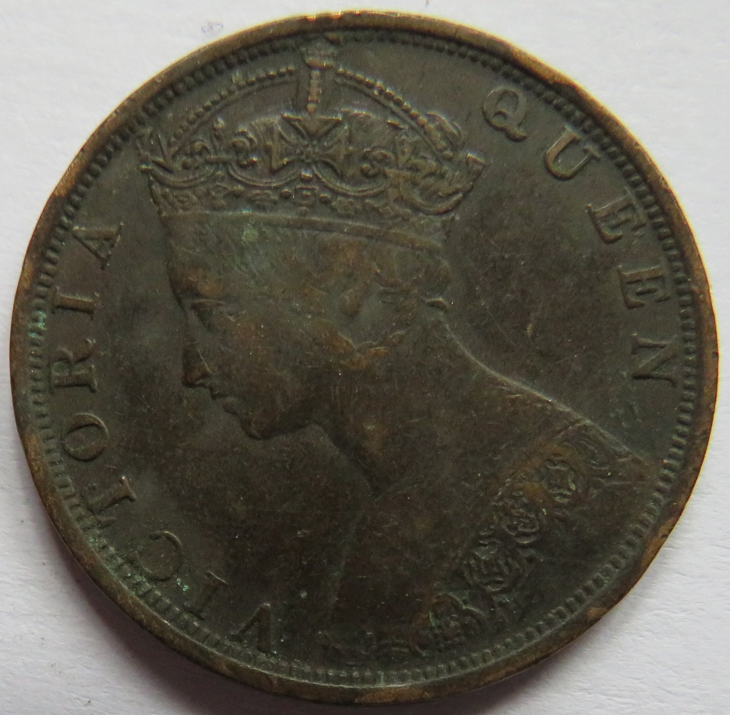 1901 Queen Victoria Hong Kong One Cent Coin