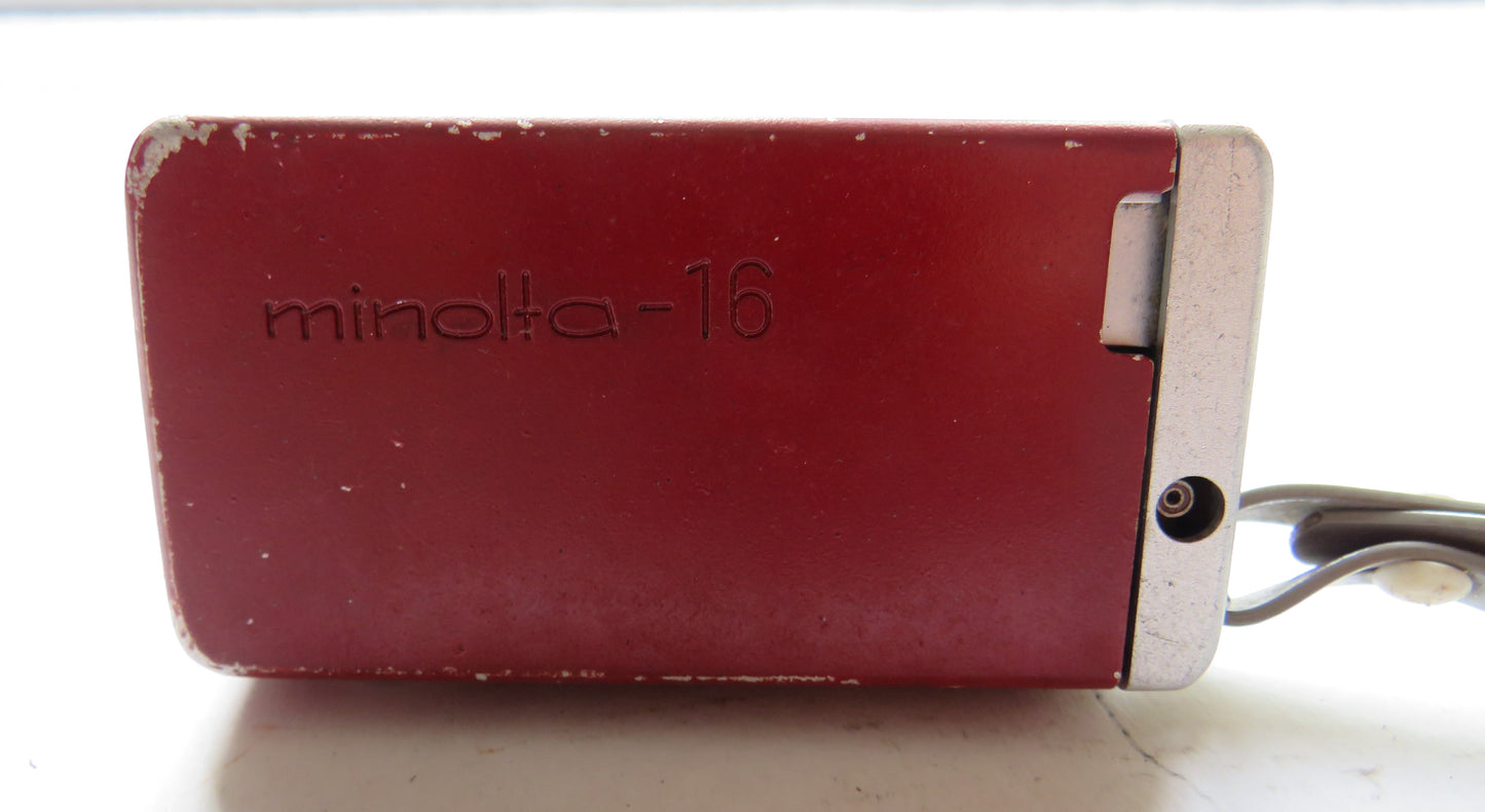 Minolta 16 Subminiature Red Vintage Japanese Camera