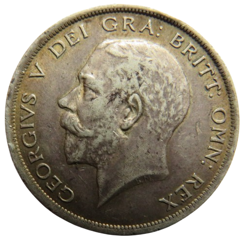 1918 King George V Silver Halfcrown Coin - Great Britain