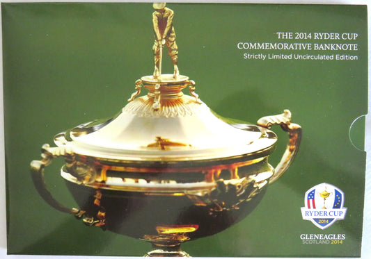The 2014 Ryder Cup Commemorative Banknote Royal Bank of Scotland £5