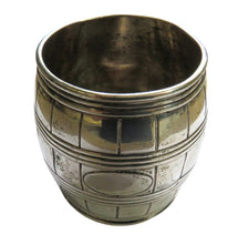 Load image into Gallery viewer, Antique Russian Silver Barrel Shaped Pot Hallmarked For 1861 St Petersburg
