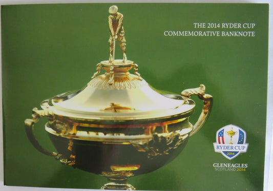 The 2014 Ryder Cup Commemorative Banknote Royal Bank of Scotland £5