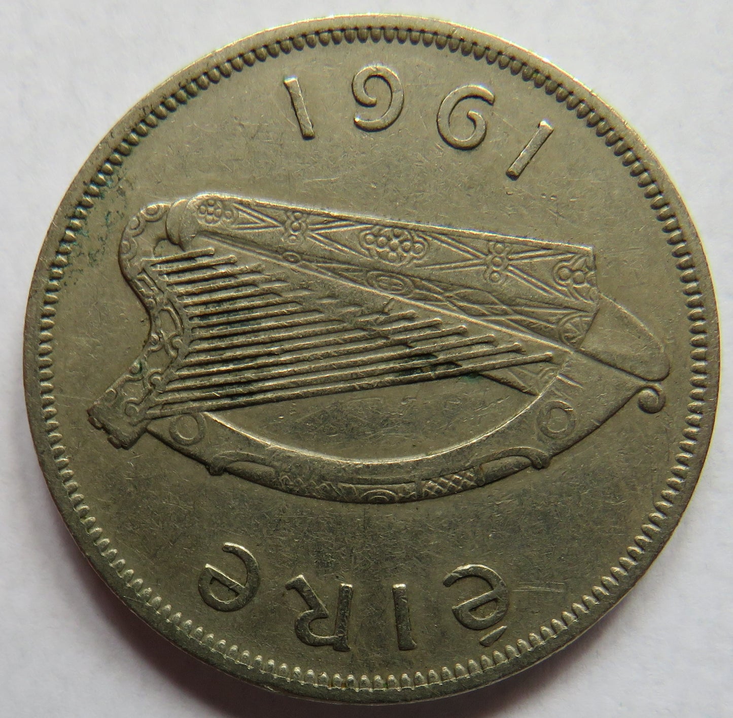 1961 Ireland Eire Halfcrown Coin