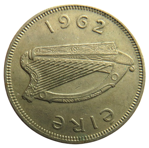 1962 Ireland Eire 2 Shillings / Florin Coin