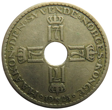 Load image into Gallery viewer, 1925 Norway One Krone Coin
