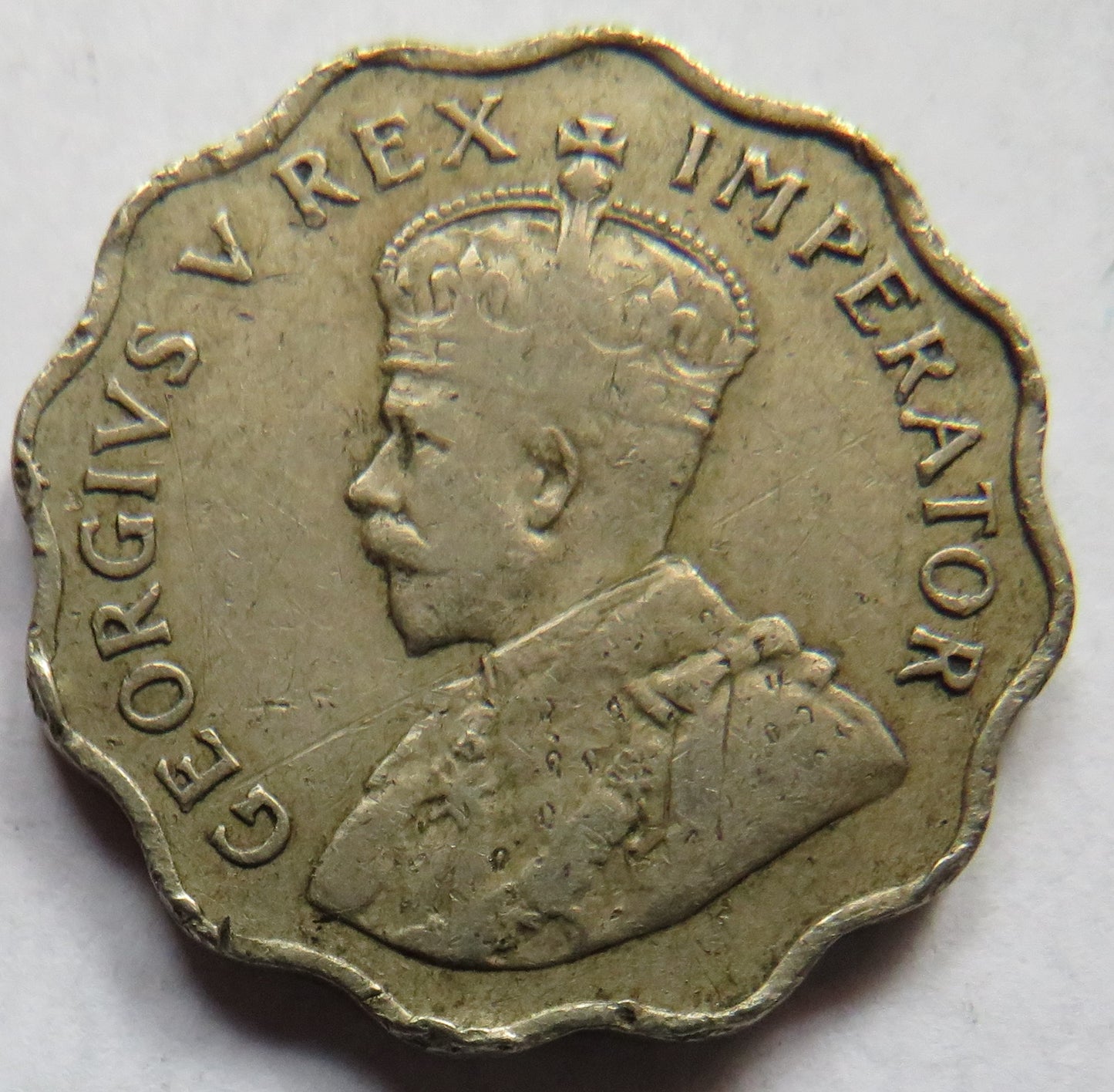 1934 King George V Cyprus One Piastre Coin