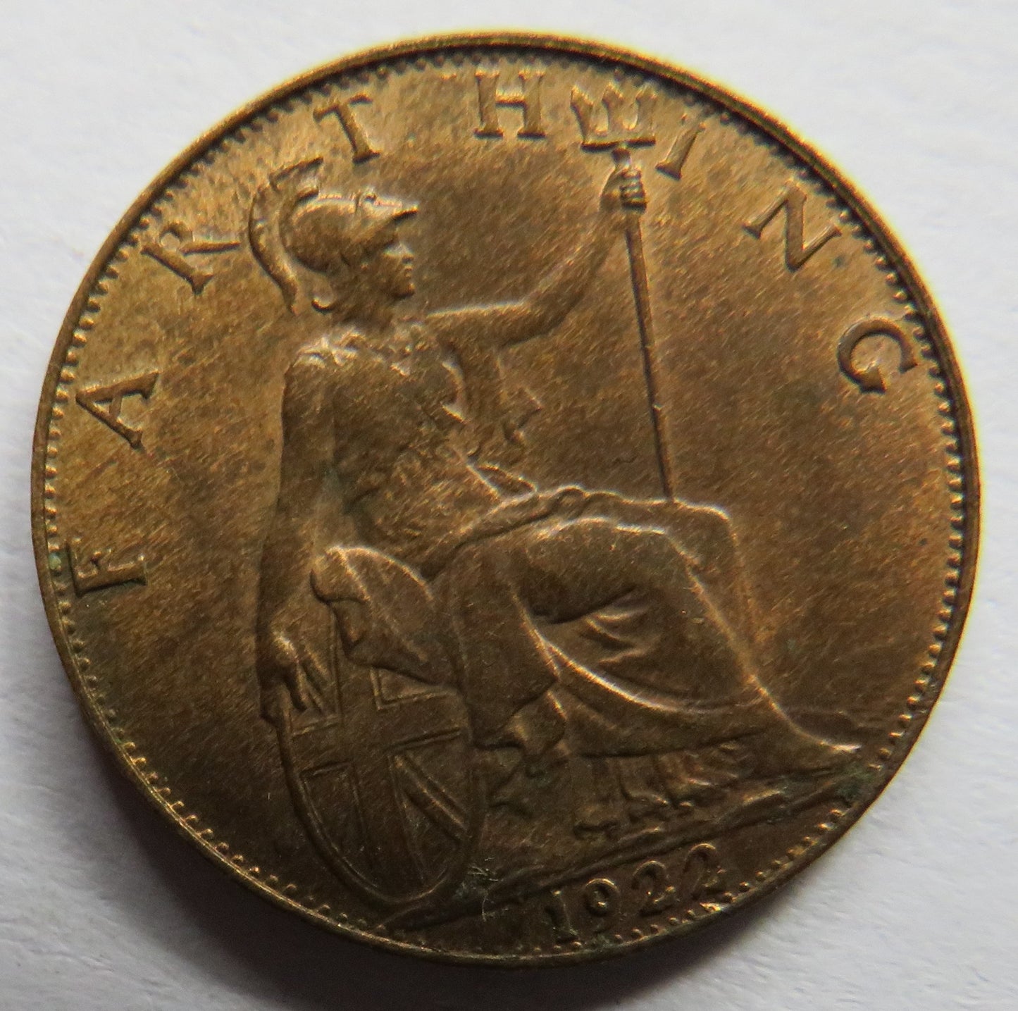 1922 King George V Farthing Coin In Higher Grade - Great Britain