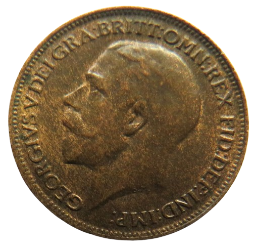 1918 King George V Farthing Coin In Higher Grade - Great Britain