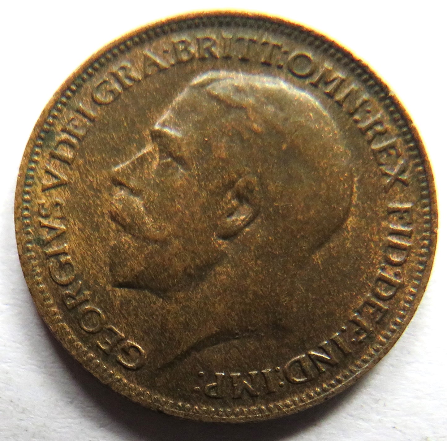 1918 King George V Farthing Coin In Higher Grade - Great Britain