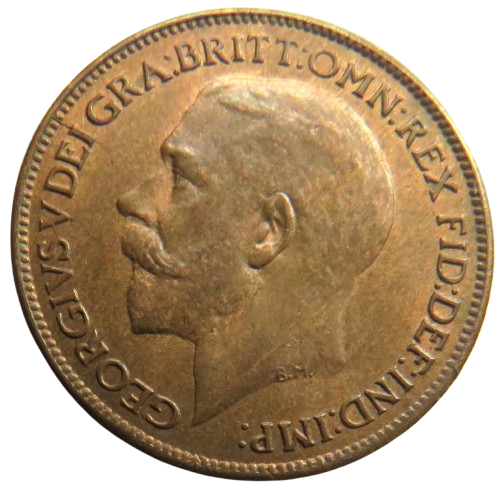 1921 King George V Farthing Coin In High Grade - Great Britain