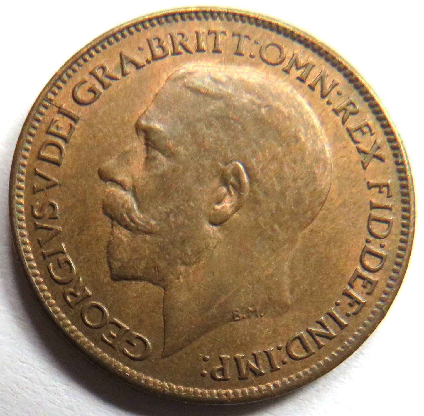 1921 King George V Farthing Coin In High Grade - Great Britain
