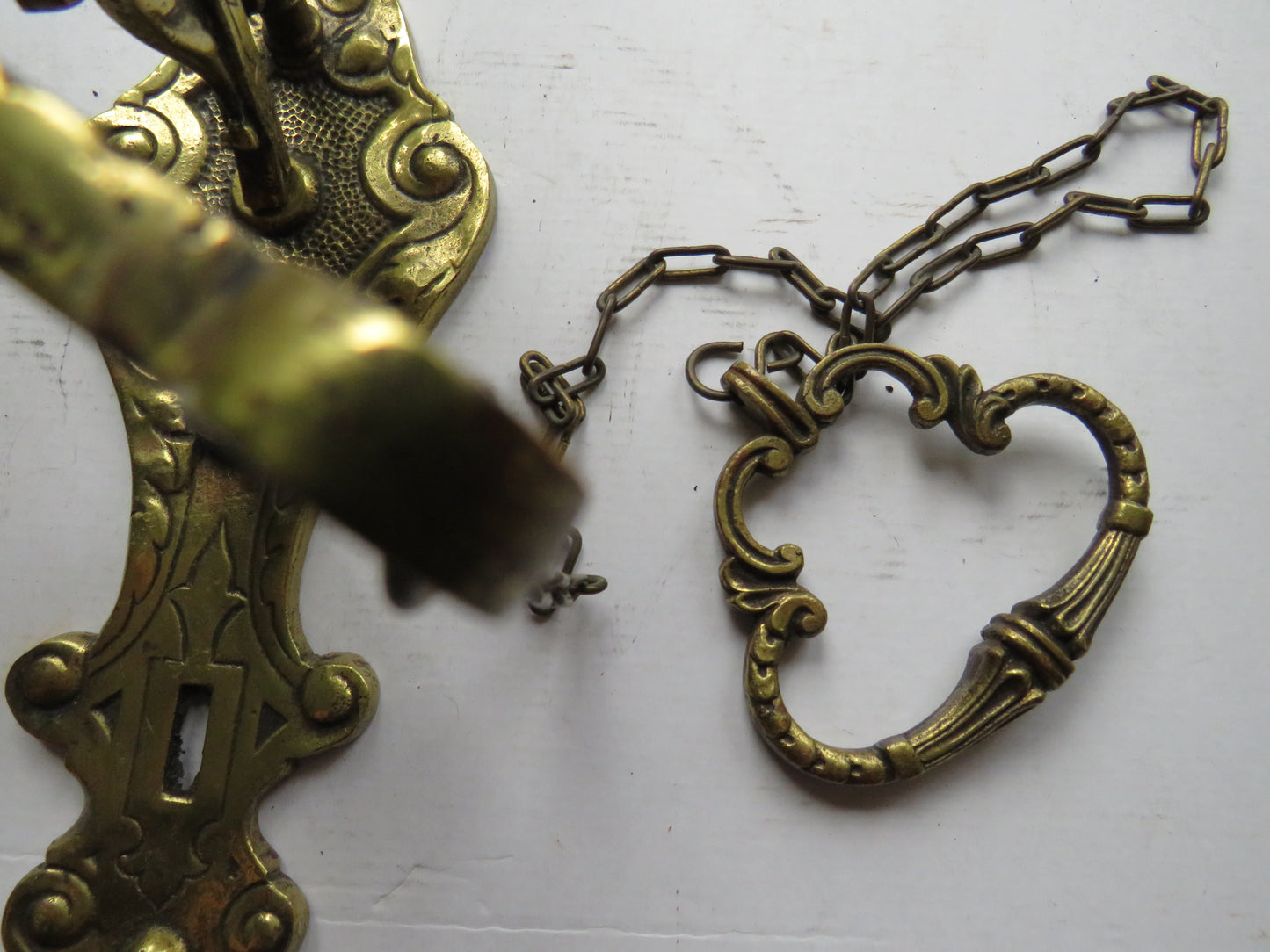 Antique Wall Mounted Brass Door Bell