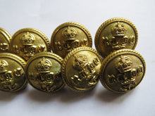 Load image into Gallery viewer, Antique Set of 10 Buttons Of Royal Navy Yacht Club By Firmin &amp; Sons.
