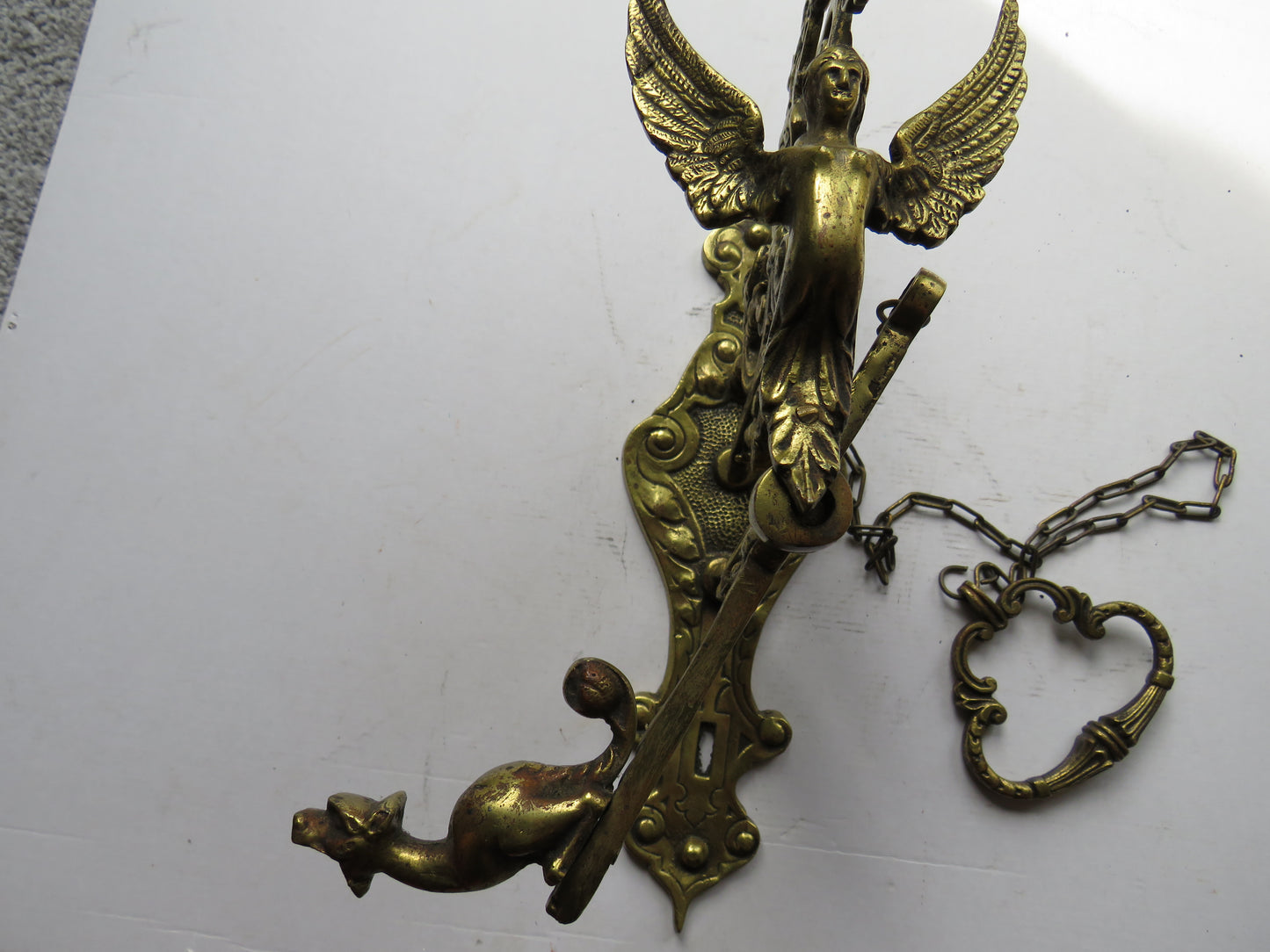 Antique Wall Mounted Brass Door Bell