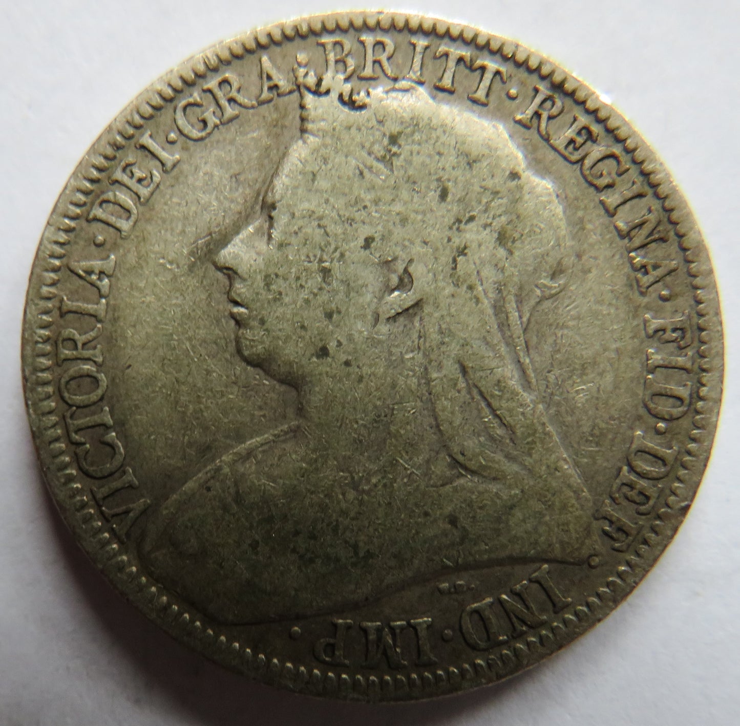 1900 Queen Victoria Silver Florin / Two Shillings Coin