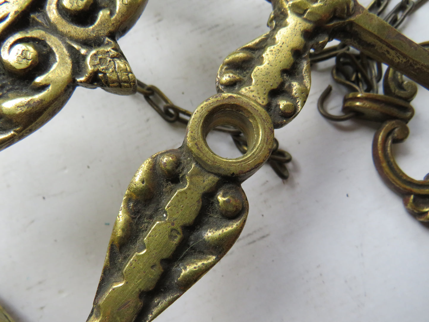 Antique Wall Mounted Brass Door Bell