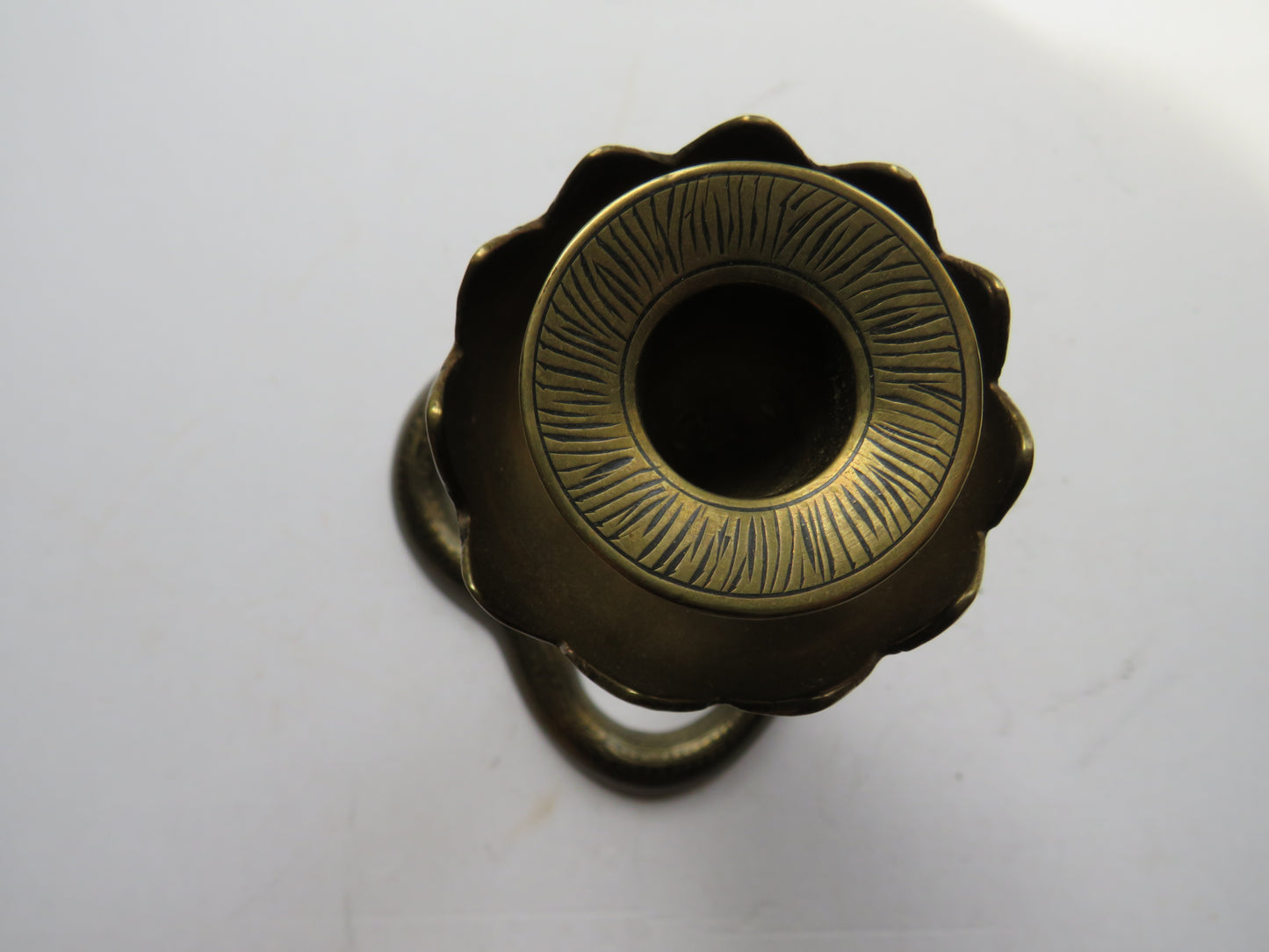 Vintage Indian Brass Cobra Candle Holder