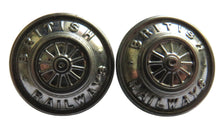 Load image into Gallery viewer, Vintage Pair of British Railway Buttons By Gaunt, London
