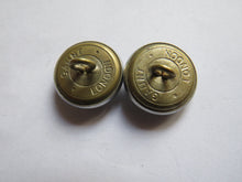 Load image into Gallery viewer, Vintage Pair of British Railway Buttons By Gaunt, London
