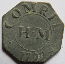 Load image into Gallery viewer, 1799 Comrie H.M Scottish Church Communion Token
