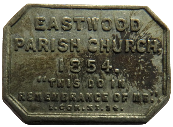 1854 Eastwood Parish Church Scottish Communion Token