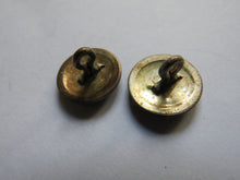 Load image into Gallery viewer, Antique Pair of White Metal Buttons Boar Image Et Suavis Et Fortis
