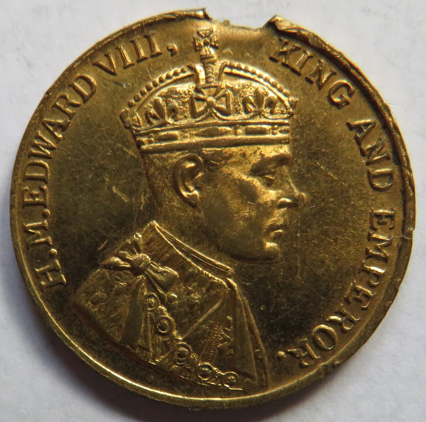 1937 King Edward VIII Coronation Commemorative Medal