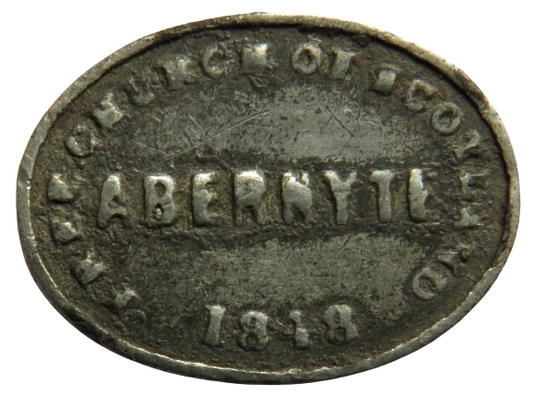 1848 Abernyte Free Church of Scotland Communion Token