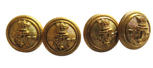 Load image into Gallery viewer, Antique Set of 4 Buttons Of Royal Navy Yacht Club By J.R. Gaunt &amp; Sons
