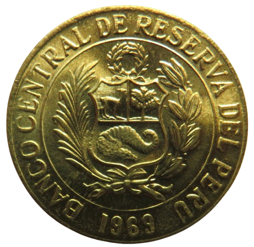 1969 Peru One Sol Coin Unc