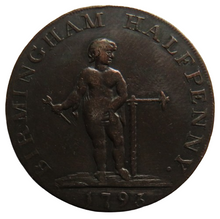 Load image into Gallery viewer, 1793 Birmingham Halfpenny Token
