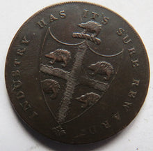 Load image into Gallery viewer, 1793 Birmingham Halfpenny Token
