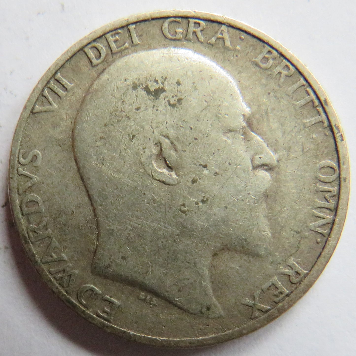1906 King Edward VII Silver Shilling Coin - Great Britain