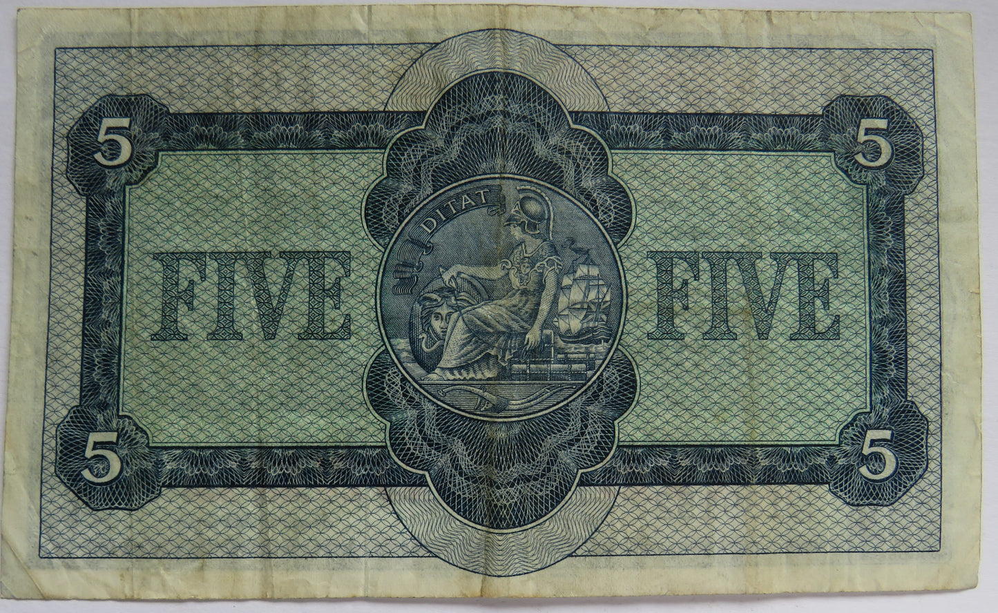 1962 The British Linen Bank £5 Five Pound Banknote D/12
