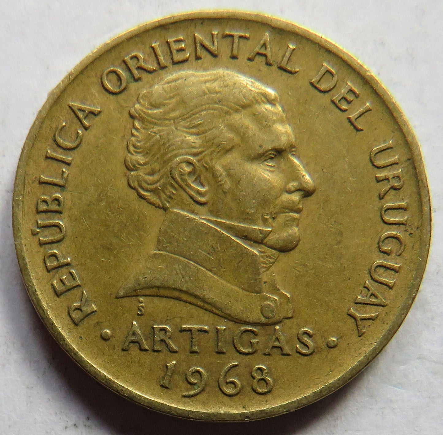 1968 Uruguay 5 Pesos Coin