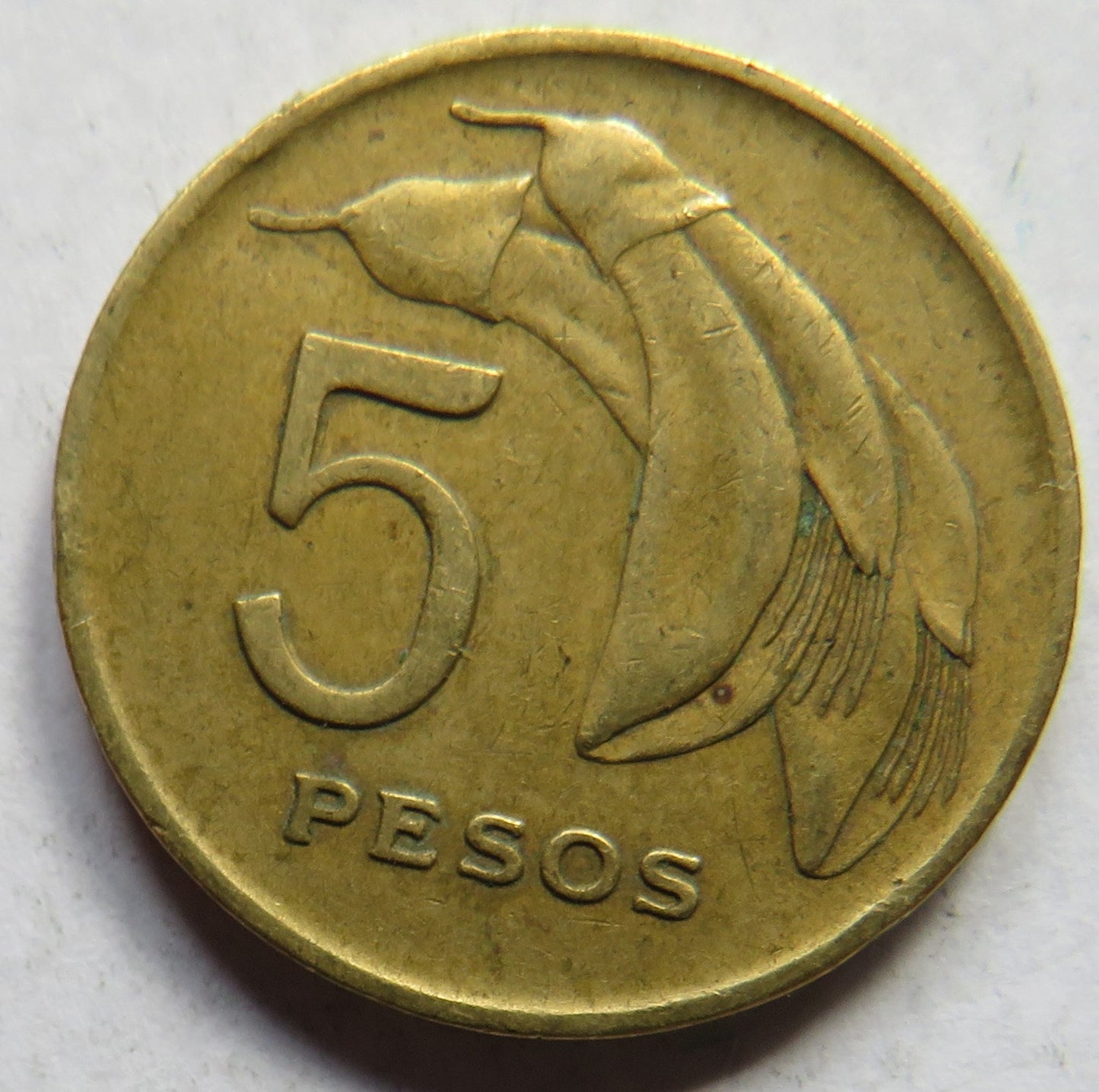 1968 Uruguay 5 Pesos Coin