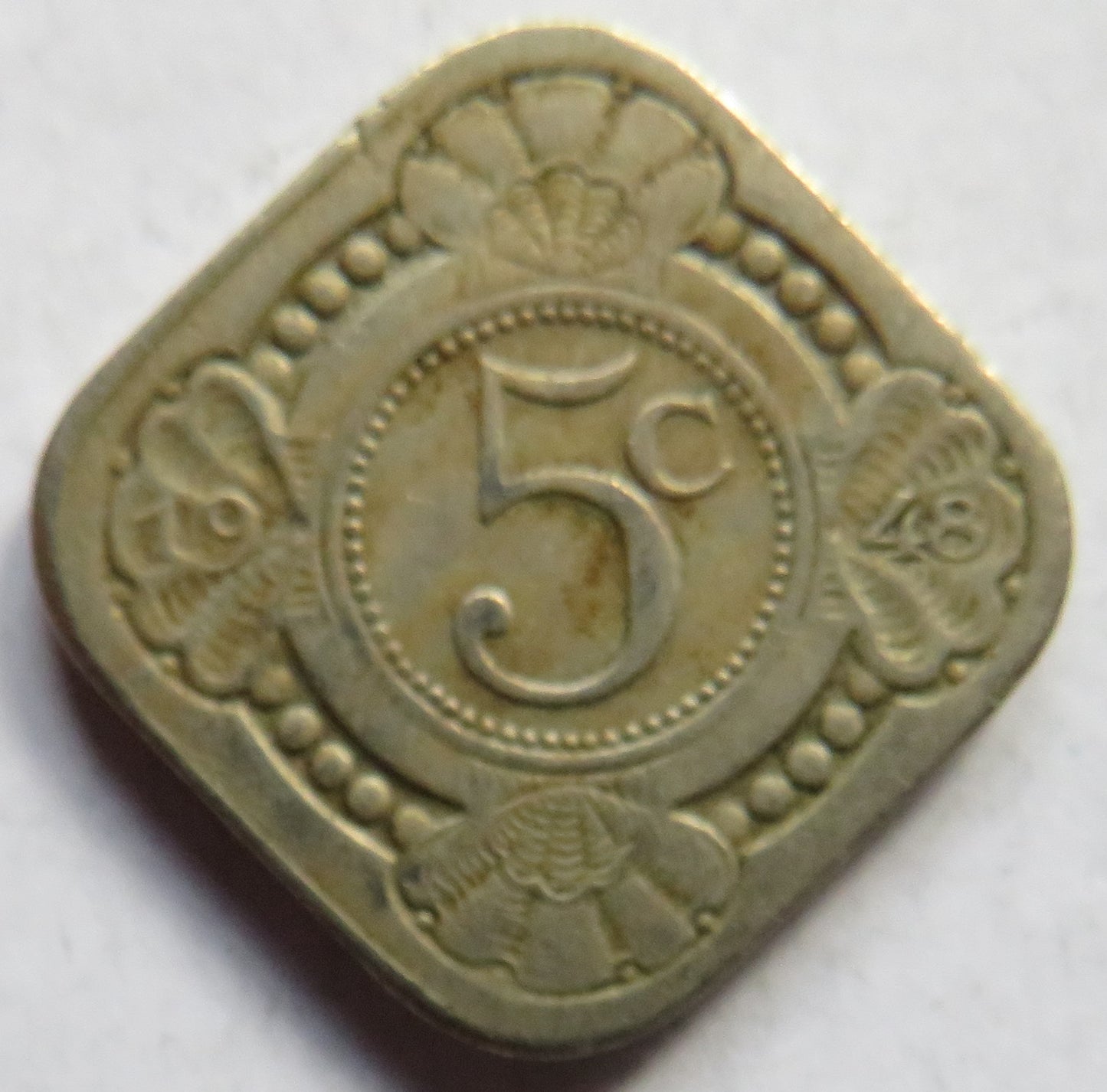 1948 Curacao 1948 5 Cents Coin