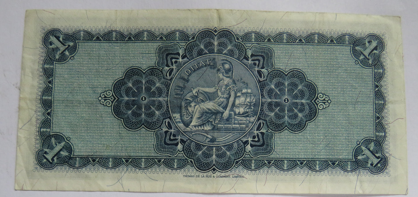 1962 The British Linen Bank £1 One Pound Banknote V/3
