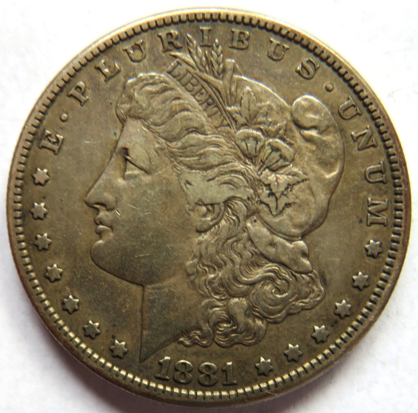 1881-S USA Silver Morgan $1 One Dollar Coin