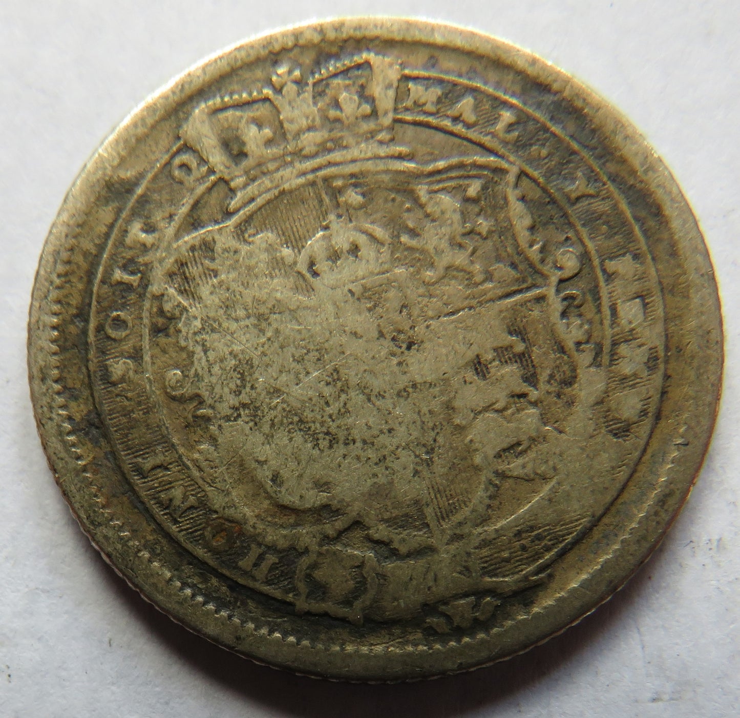 1817 King George III Silver Shilling Coin - Great Britain