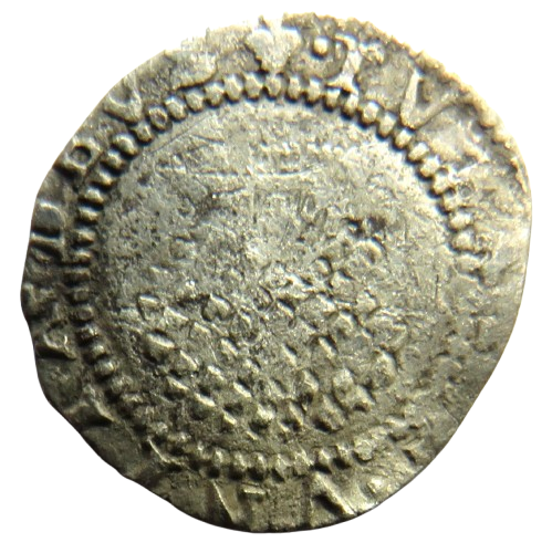 1603-25 King James I Hammered Penny Coin MM Grapes (1607)