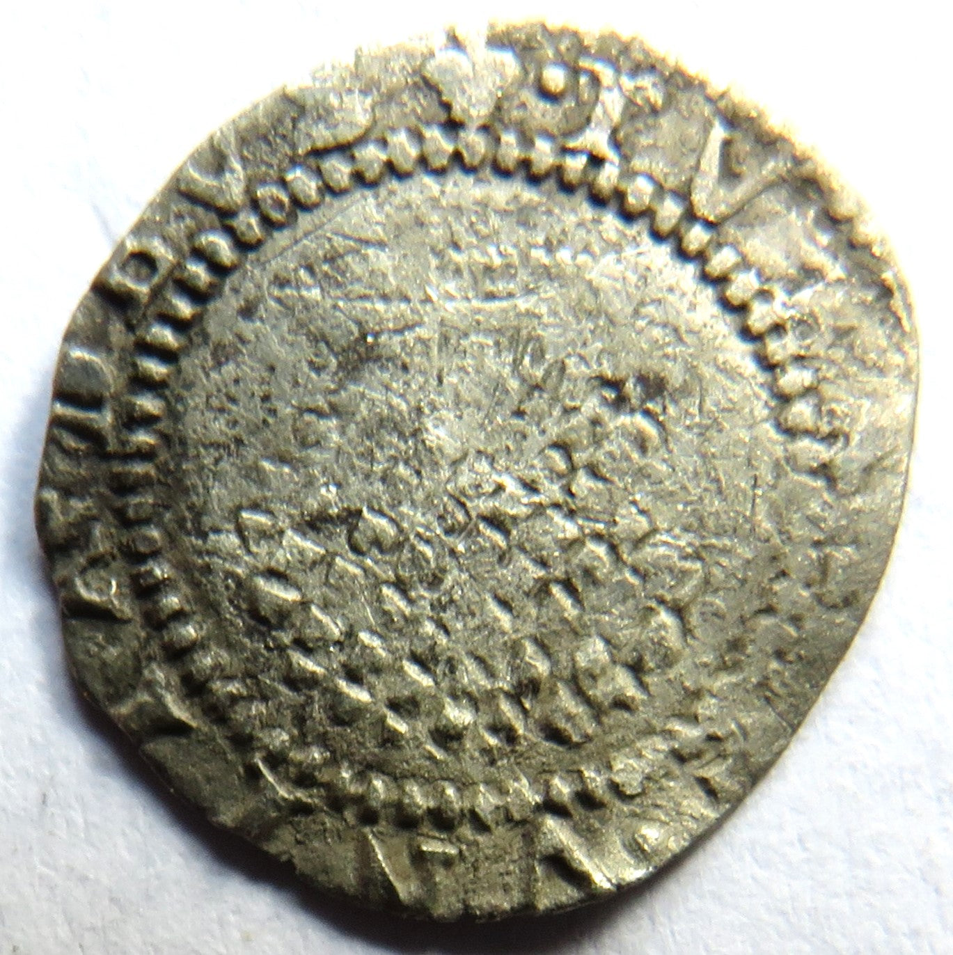1603-25 King James I Hammered Penny Coin MM Grapes (1607)
