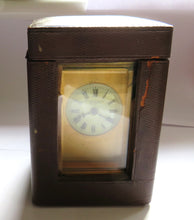 Load image into Gallery viewer, Antique Carriage Clock &amp; Travelling Case By Mappin Brothers 220 Regent Street
