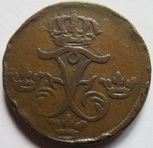 Load image into Gallery viewer, 1744 Sweden One Ore Coin
