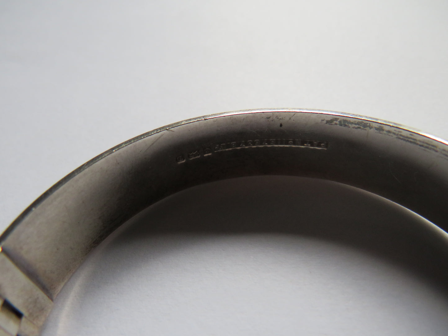 Excellent Quality Vintage Ladies Sterling Silver Buckle Bracelet Birmingham 1978