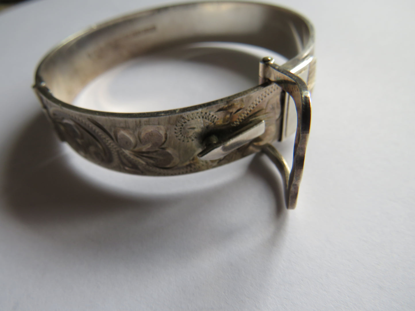 Excellent Quality Vintage Ladies Sterling Silver Buckle Bracelet Birmingham 1978