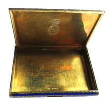 Load image into Gallery viewer, Antique Enamel &amp; Silver Gilt Box London Import Marks
