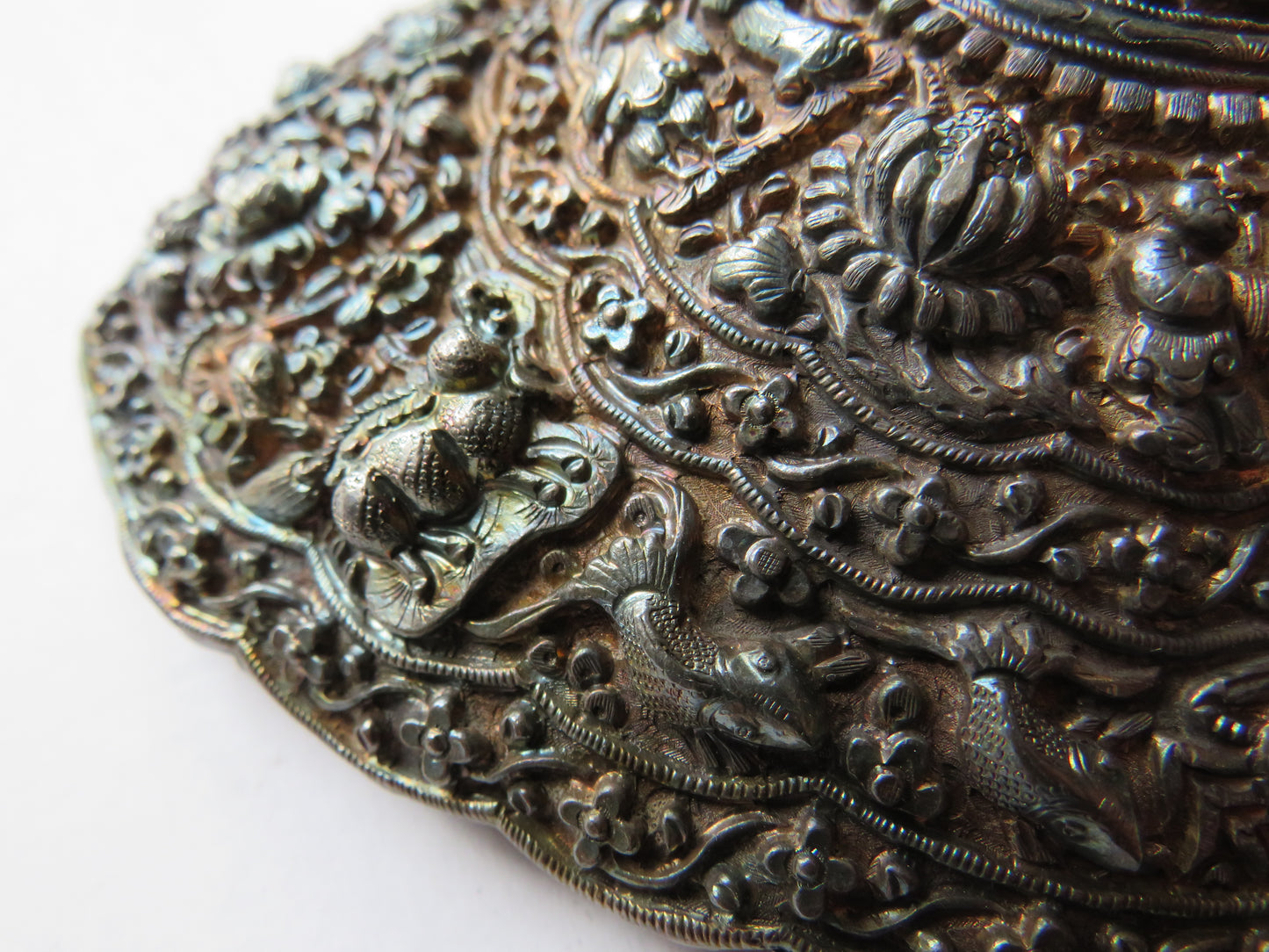 Antique 19thC Straits Chinese Peranakan Large Belt Buckle