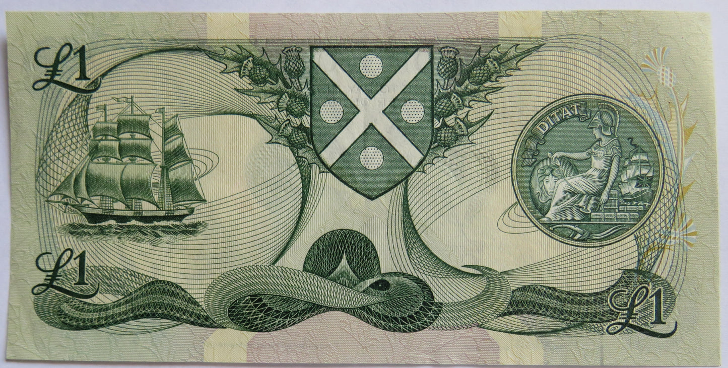 1984 Bank of Scotland £1 One Pound Banknote